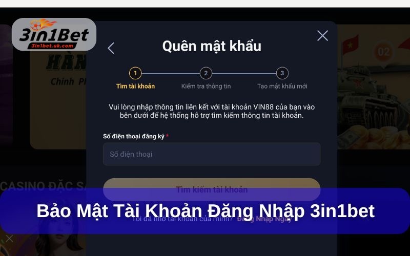 Đăng Nhập 3in1bet - Các Lỗi Thường Gặp Và Cách Xử Lý Bảo mật tài khoản đăng nhập