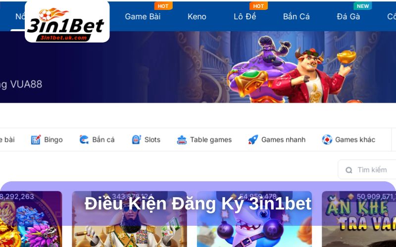 Đăng Ký 3in1bet Nhanh Chóng Với Quy Trình Chỉ Có 3 Bước Quy định về điều khoản đăng ký do nhà cái đặt ra