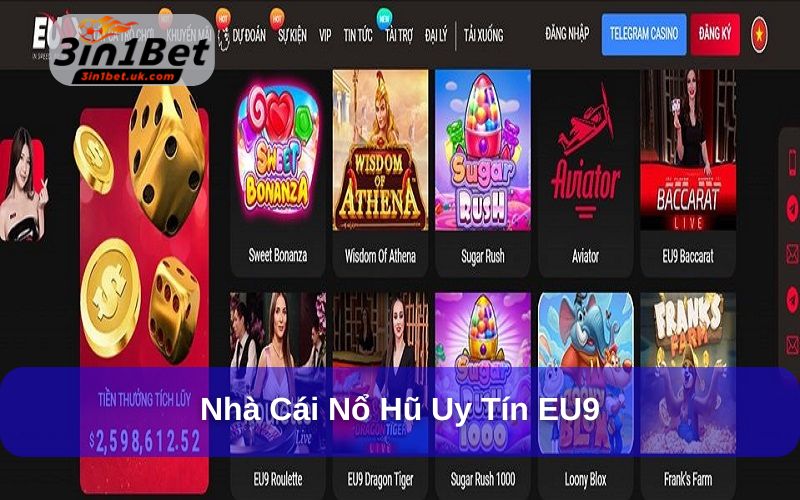 Top 5+ Nhà Cái Nổ Hũ Uy Tín, Trả Thưởng Xanh Chín Chơi game nổ hũ trả thưởng nhanh tại EU9